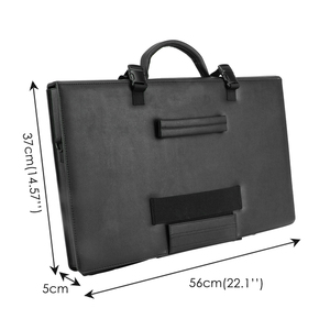 Black tactical protective <b>briefcase</b>, leather three-piece laptop bag, business travel personal protective Vip Shield <b>briefcase</b> - Product Image 2