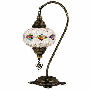 Lámpara de Mesa de Mosaico de Aluminio Tradicional para Decoración Cultural del Hogar, Hecha con Métodos Artesanales Atemporales - Product Image 5