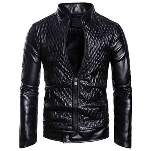Veste en cuir pour hommes avec service OEM 2025 nouvelles vestes en cuir d'agneau de qualité supérieure pour hommes vestes personnalisées à vendre - Product Image 1