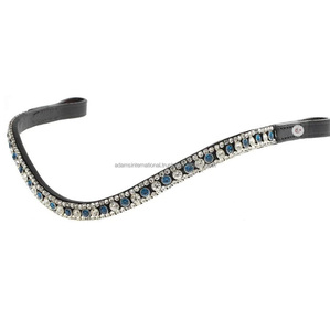 Produits équestres cuir cheval de strass cristal Bling équipement de sourcil chevaux de belle qualité grossiste - Product Image 2