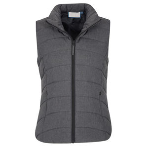 Latest Men Stand Collar Sleeveless <b>Quilted</b> Puffer Jacket Black Canvas Material Gilets for Sale Made From Polyester - Product Image 5