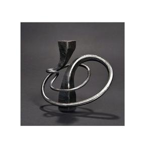 Escultura de metal hecha a mano para decoración de mesa con acabado dorado y base para escultura decorativa de sala de estar - Product Image 6