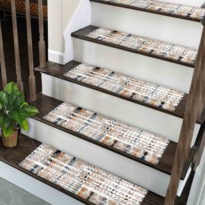 พรมพิมพ์ลายสไตล์โบฮีเมียน โมเดิร์น โทนสีอ่อน ดีไซน์คิลิม พร้อมพรมขนนุ่ม - Product Image 4