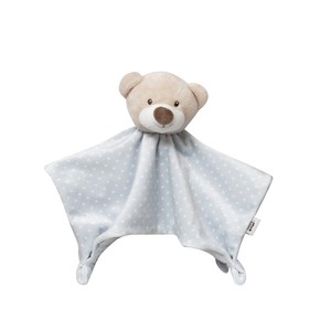DOUDOU Moderne Mod. Peluche grise OSITO avec motif non tissé à pois - Product Image 1