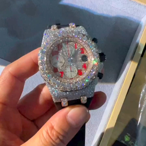 La mejor calidad VVS Diamond Moissanite Watch Joyería de moda Iced Out Diamond Watch - Product Image 6