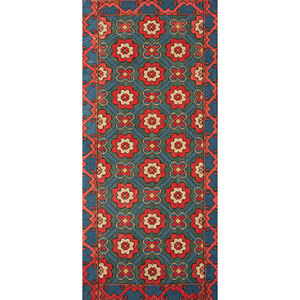 Alfombras Aalam Jaipur US Paem-776 Verdes, Tejidas a Mano con Diseño Floral de Lana para Uso Doméstico - Product Image 1