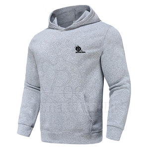 Pakistan Manufacture <b>Men</b> Hoodies Gray Solid Color <b>Men</b> Hoodies Simple Plain <b>Pullover</b> <b>Men</b> Hoodies - Product Image 1
