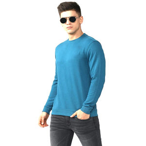 El mejor Material de las camisas de chándal para hombres 100% algodón OEM Directo de fábrica Tasa ajustable Diseño liso para la temporada de invierno Impresión digital - Product Image 2