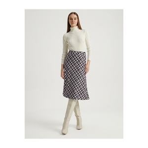 Falda Midi de Viscosa para Mujer, Corte en A, Muy Colorida, Sin Forro, Cintura Normal - Product Image 1