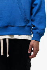 Sudaderas con capucha holgadas de algodón y poliéster Spandex para hombre, sudadera y Sudadera con capucha de felpa francesa cuadrada para otoño e invierno con logotipo bordado - Product Image 4