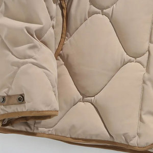 Pakistan Manufacturer Supply New Design Simple Blank Solid Color Custom Waterproof <b>Canvas</b> Stand Winter Puffer <b>Jacket</b> for <b>Man</b> - Product Image 4