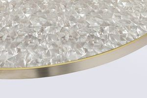 Plaque de présentation en bois de haute qualité faite à la main nacre coquillage sculpté dessus de table décoratif nouveau bois chocolat animal nautique - Product Image 2