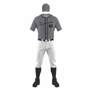 Venta caliente Mejor Diseño Peso Ligero Logotipo Personalizado Impresión Ropa Deportiva Material Uniforme de Béisbol para Hombres - Product Image 1