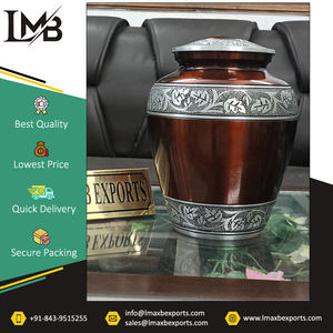 Gama exclusiva de urnas funerarias de metal multicolor de la mejor calidad/urnas de aluminio para cenizas humanas a la venta - Product Image 5