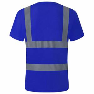 Oem Wholesale Hi Vis Reflective Safety Polo <b>Shirts</b> For <b>Men</b> Custom Logo <b>Short</b> <b>Sleeve</b> Safety Clothing With Low Moq - Product Image 2
