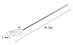 ที่คนค็อกเทลหัวไม้พายสแตนเลสเกรดพรีเมียม ผิวเรียบ ทนทาน ไม่เป็นสนิม อุปกรณ์บาร์สุดหรูสำหรับผสมเครื่องดื่ม - Product Image 5