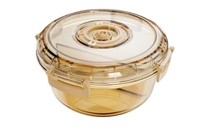 Airtight Glass Food Storage Container, Divider Vacuum Valve Leakproof Borosilicate Glass Meal Prep <b>Lunch</b> <b>Box</b> Multi <b>Compartment</b> - Product Image 4