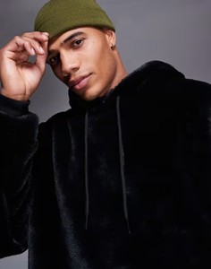 Invierno otoño en blanco 100% algodón terciopelo sudaderas con capucha térmica pulóver sudaderas bordado Logo personalizado con capucha de terciopelo para hombres - Product Image 4