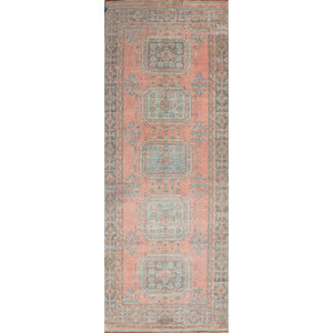 Vintage 9x12 Wool Rugs in Red & Orange Hand Knotted Medallion Pattern for Home & Living Room Rectangle Hallway <b>Carpet</b> - Product Image 1