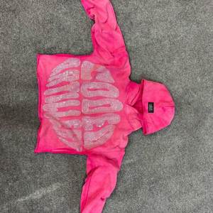 Sudadera con Capucha Unisex de Invierno, Estilo Urbano, Cierre de Cremallera, 100% Algodón Felpa, Corte Holgado, Detalles de Pedrería, Venta al Por Mayor - Product Image 6