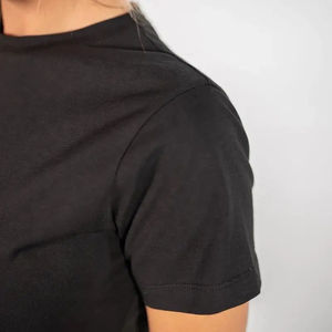 100% Cotton T Shirts <b>Women</b> Oversize Crop <b>Top</b> Tshirts With Logo Custom Logo Sexy Style Hot Selling - Product Image 4