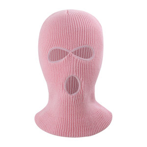 Venta al por mayor Máscara de invierno Gorro de punto Calentador Máscara de esquí de cara completa Pasamontañas desgastado Skimask - Product Image 5