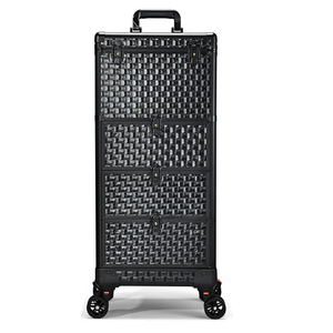 Rolling Salon Cart with Lockable Drawers <b>Professional</b> Nail Tech <b>Makeup</b> Organizer <b>Case</b> for Hairstylists SPA Tattoo Artists - Product Image 1