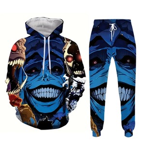 Evil Imp 3D Vintage impreso dos piezas con capucha pantalones de chándal para hombres Otoño/Invierno Casual Street Vintage hombres moda sudadera - Product Image 3