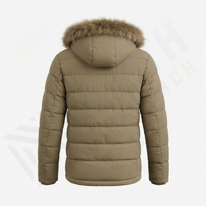 Veste parka d'hiver chaude pour hommes, grande taille, vêtements d'extérieur isolés thermiquement personnalisés, coupe-vent, lourd, imperméable à la neige, équipement de plein air - Product Image 2