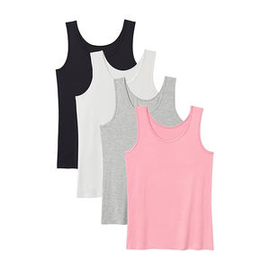 Camiseta sin mangas de verano para mujer de alta calidad para uso en exteriores, tela tejida ligera con botones y decoraciones de cinta - Product Image 1