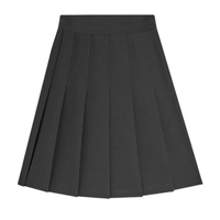 Falda Escolar Formal Plisada para Niñas, Uniforme Escolar, Línea A, Hasta la Rodilla, Poliéster/Algodón, Secado Rápido, Transpirable, Ecológica, Duradera