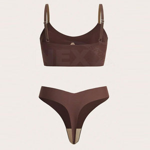 High Quality Sports Bra & <b>Underwear</b> <b>for</b> <b>Women</b> Durable Material Breathable-2 Piece Set - Product Image 2