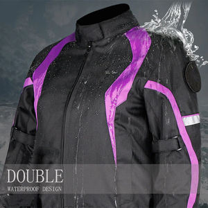 Veste de moto de course unisexe de haute qualité manches longues en cuir pur respirant coupe-vent équitation pour les motards nom d'équipe personnalisé - Product Image 5