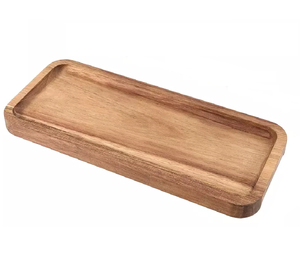 Soporte rectangular grande para servir comida, para Whisky, Barware, boda, hogar, el Mango de origen, producto antideslizante de madera - Product Image 5