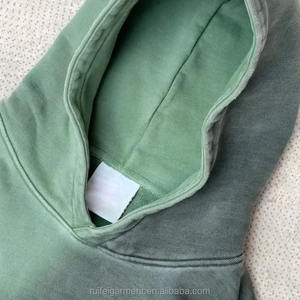 Haute qualité cravate teinture lourd 100% coton à capuche unisexe surdimensionné français éponge blanc délavé poids lourd hommes lavage à l'acide à capuche - Product Image 6