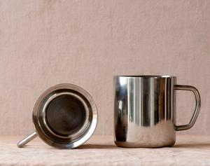 Tasse de service à vin en acier inoxydable faite à la main de table tasse à café brillante polie tasses à café meilleur pour les verres cadeau tasse à café - Product Image 5