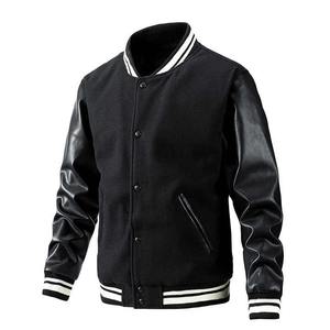 El mejor servicio OEM, chaqueta de grafiti de buena calidad para hombre, chaqueta de béisbol, chaqueta universitaria bordada para hombre en venta - Product Image 5