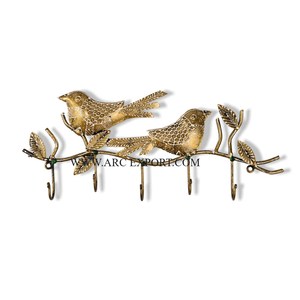 Crochets muraux décoratifs pour serviettes de bain Vintage Standard Designer Métal plaqué or Laiton Décoration intérieure Crochets et cintres - Product Image 2