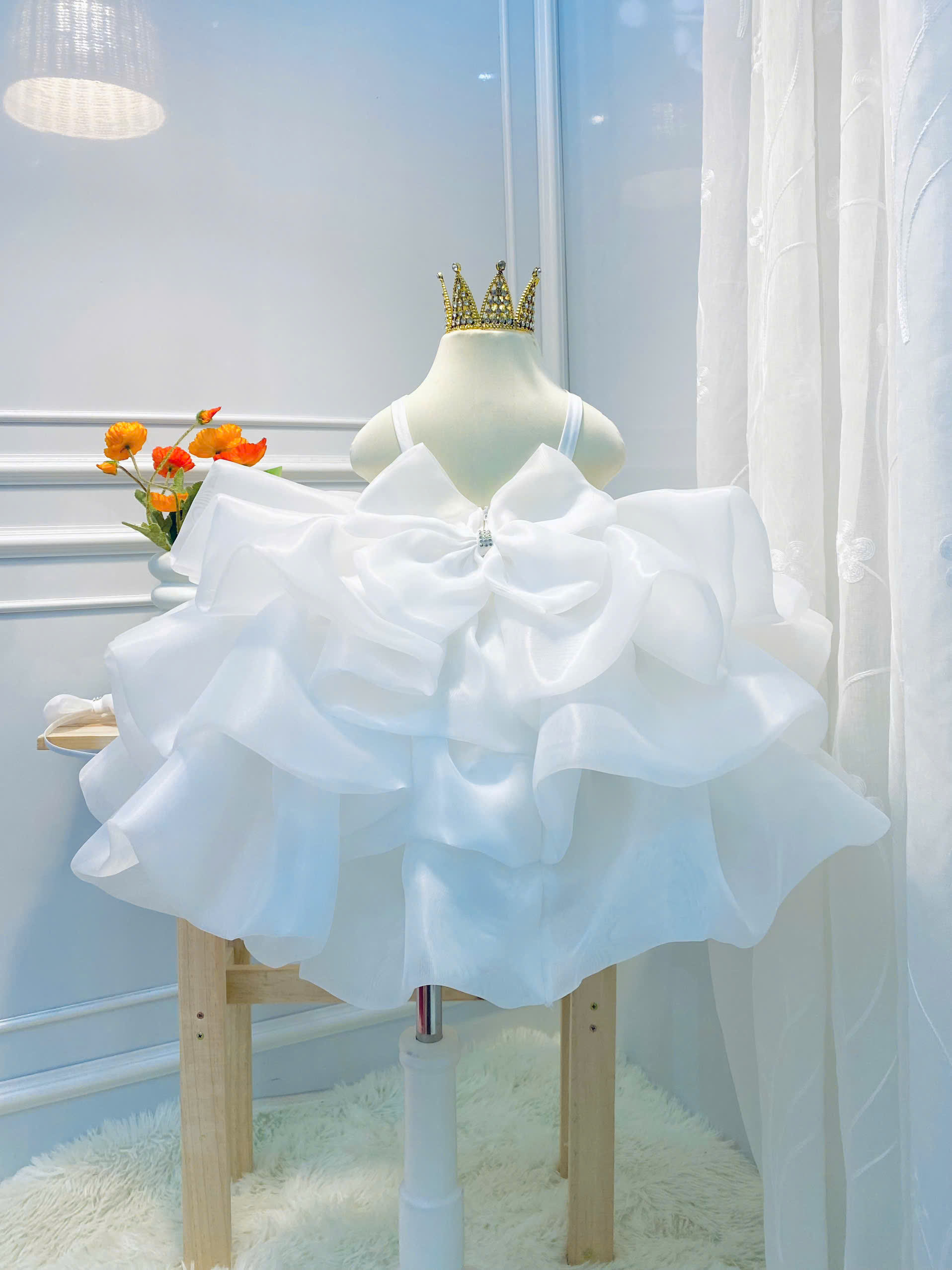 white gown for kids
