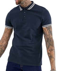 Polos de piqué de algodón 100% que absorben la humedad, polos lisos de Color sólido para hombre, polos de Piqué para hombre, camisetas de poliéster - Product Image 1
