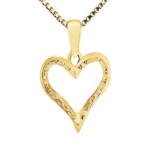 Corte redondo Moissanite Diamond Iced Out 925 Silver Hip Hop Style Trendy Heart Pattern Pendant para mujeres - Product Image 3