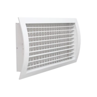 Grille de ventilation rectangulaire en aluminium anodisé et thermolaqué durable pour plafond et mur, système de ventilation CVC moderne, retour d'air ICEMAC