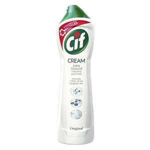 Cif Cream 500ml Original cuts through tough dirt grease and <b>limescale</b> with ease - Product Image 1