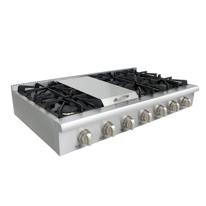 Estufa <span class=keywords><strong>de</strong></span> <span class=keywords><strong>Gas</strong></span> Natural <span class=keywords><strong>de</strong></span> Acero Inoxidable <span class=keywords><strong>de</strong></span> 6 Quemadores <span class=keywords><strong>con</strong></span> <span class=keywords><strong>Plancha</strong></span>, <span class=keywords><strong>de</strong></span> Fabricante - Product Image 6