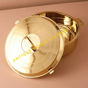 Luxury Double Wall Insulated Stainless Steel Non-Stick Durable <b>Hot</b> Pot Laser Engraving Design <b>Food</b> Warmer Casserole Lid Best - Product Image 6