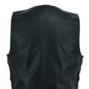 Chaleco de Cuero Vacuno de Alta Calidad para Hombre, Ajustable, Transpirable, para Invierno, Estilo Motero, Servicio OEM - Product Image 4