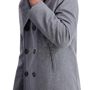 Dernier style de coton et de laine en gros à bas prix pour hommes, caban de couleur unie, caban de service OEM pour hommes - Product Image 6