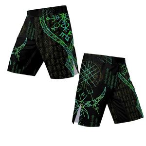Shorts de combat d'entraînement, achat en gros, résistants à la transpiration, pour le kickboxing et le grappling, imprimés, haute élasticité, vêtements de combat performants - Product Image 3