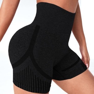 Women's Yoga Shorts Breathable 100% Cotton Elastic Quick-Drying Seamless Mid Waist Casual Sporty Shorts for Sports - Product Image 2