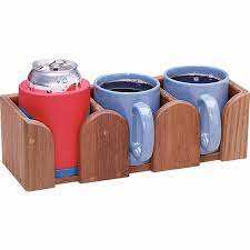 Juego de Bandejas para Vasos de Madera Craft Valley AK-2147, Moderno y Elegante Soporte de Presentación de Bebidas de Madera Pulida a Mano para Uso Diario - Product Image 3